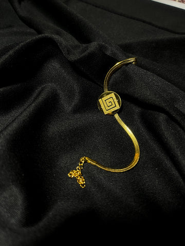 24K Gold Plated Shimmering Lucky Bracelet - Golden Luxury Charm